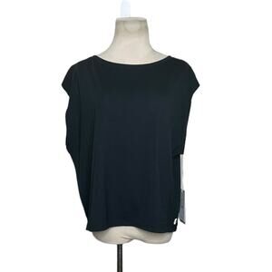 Calme Johnny Was black boxy top size XL